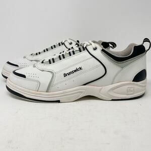 Brunswick Phantom II White Bowling Shoes Mens Size 13